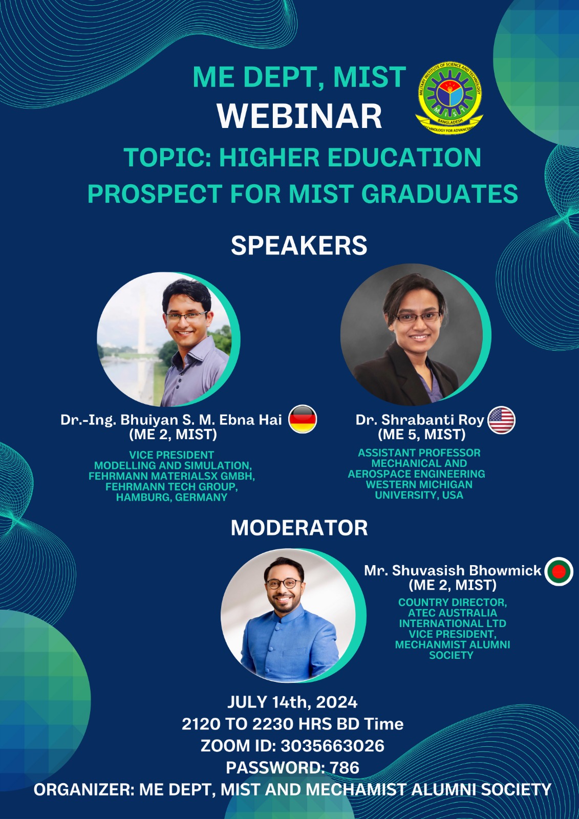 Higher Education Prospect for MIST Graduates